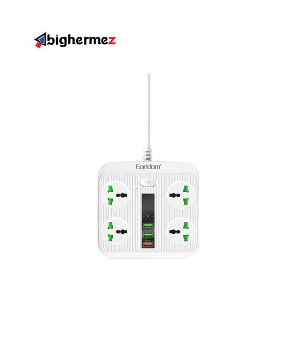 چندراهی هوشمند ارلدام مدل Earldom Multiport Smart Power Outlet 3000W 5V/3A ES-SC05 - تصویر 1