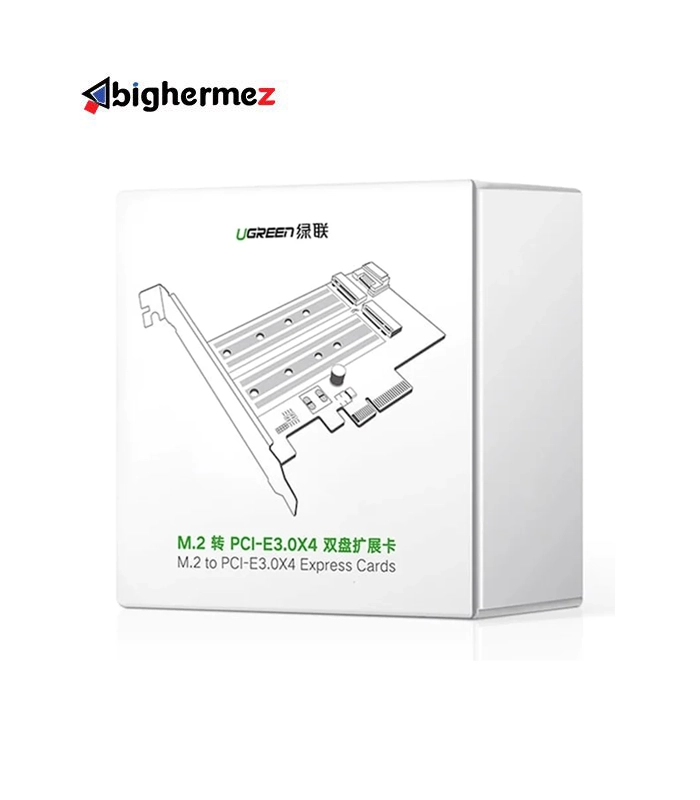 70504 ugreen 2 مبدل M.2 M-Key+M.2 B-Key به PCle 3.0 4X یوگرین مدل CM302-70504 - تصویر 2
