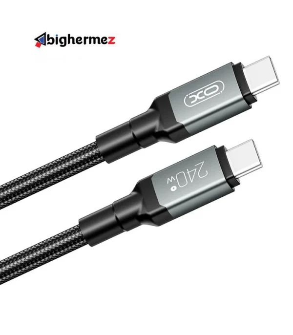 کابل شارژ دوسر TYPE-C ایکس او مدل  NB-Q264A 240W به طول 1 متر - تصویر 2