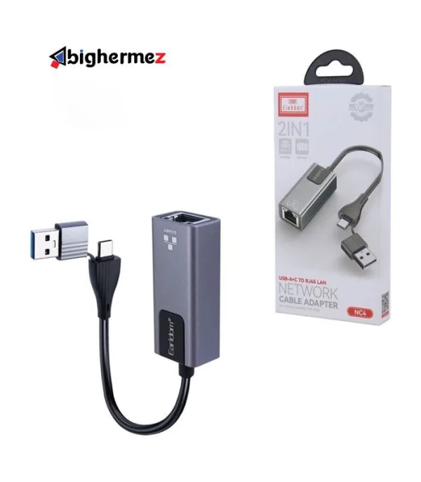 تبدیل Type-C /USB3.0 به LAN ارلدام NC4 - تصویر 1