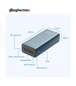 پاوربانک 30000mAh ارلدام مدل ET-PD36 - تصویر 3