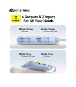 پاوربانک بیسوس مدل EnerFill FC31 PPQD3-1040 ظرفیت 10000mAh - آبی - تصویر 2