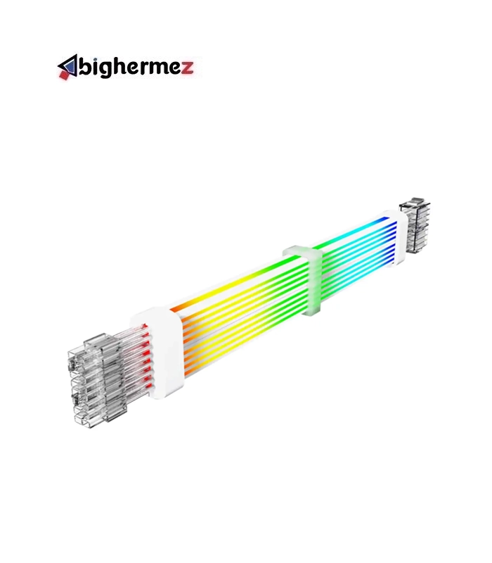 VGA CPU 2x8pin White 1 کابل اسلیو گیم مکس VGA/CPU 2x8pin White - تصویر 1