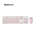 کیبورد و ماوس بی سیم رپو مدل X260 PINK