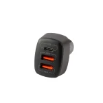 شارژر فندکی 56 وات هترون مدل HCC3210PQ به همراه کابل USB-C - تصویر 2