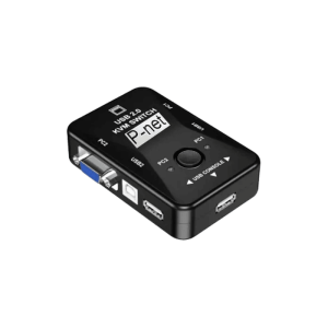 سوئیچ 2 پورت KVM VGA پی نت دستی مدل KM-2