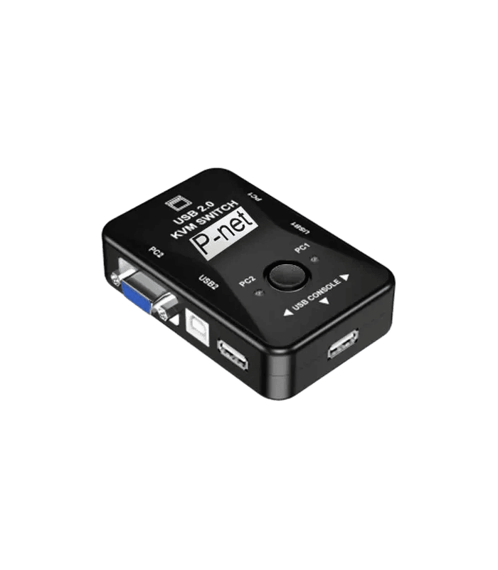 سوئیچ 2 پورت KVM VGA پی نت دستی مدل KM-2