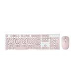 کیبورد و ماوس بی سیم رپو مدل X260 PINK