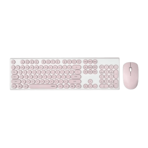 کیبورد و ماوس بی سیم رپو مدل X260 PINK